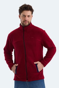 Slazenger - Slazenger SAFRANO I Erkek Fermuarlı Dik Yaka Cepli Bordo Polar Slazenger - Slazenger SAFRANO I Erkek Fermuarlı Dik Yaka Cepli Bordo Polar
