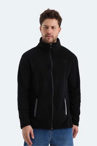 Slazenger - Slazenger SAFRANO I Erkek Fermuarlı Dik Yaka Cepli Siyah Polar Slazenger - Slazenger SAFRANO I Erkek Fermuarlı Dik Yaka Cepli Siyah Polar