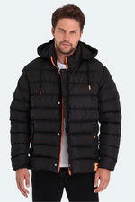 Slazenger - Slazenger SALINE Erkek Kapüşonlu Şişme Siyah Mont & Kaban Slazenger - Slazenger SALINE Erkek Kapüşonlu Şişme Siyah Mont & Kaban