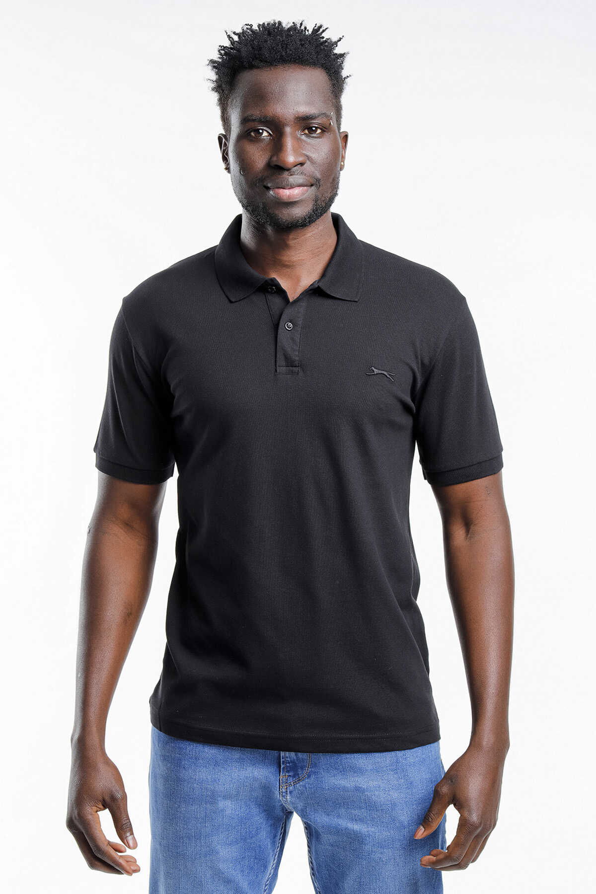 Slazenger - Slazenger SALVATOR Erkek Kısa Kol T-Shirt Siyah