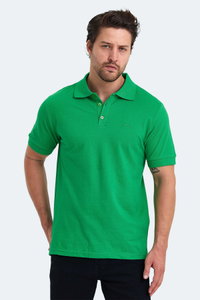 Slazenger - Slazenger SALVATOR IN Erkek Polo Yaka Yeşil Tişört