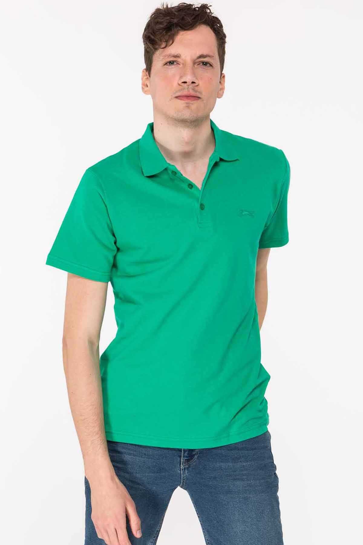 Slazenger - SALVATOR Erkek Kısa Kollu T-Shirt Yeşil
