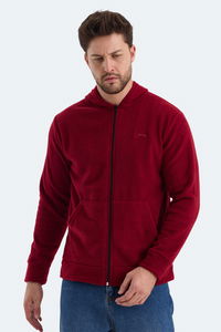 Slazenger - Slazenger SAMSON IN Erkek Fermuarlı Kapüşonlu Cepli Bordo Polar Slazenger - Slazenger SAMSON IN Erkek Fermuarlı Kapüşonlu Cepli Bordo Polar
