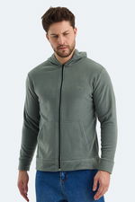 Slazenger - Slazenger SAMSON IN Erkek Fermuarlı Kapüşonlu Cepli Haki Polar Slazenger - Slazenger SAMSON IN Erkek Fermuarlı Kapüşonlu Cepli Haki Polar
