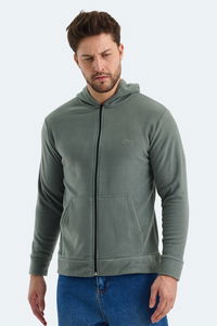 Slazenger - Slazenger SAMSON IN Erkek Fermuarlı Kapüşonlu Cepli Haki Polar Slazenger - Slazenger SAMSON IN Erkek Fermuarlı Kapüşonlu Cepli Haki Polar