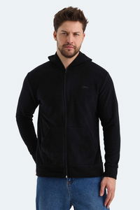 Slazenger - Slazenger SAMSON IN Erkek Fermuarlı Kapüşonlu Cepli Siyah Polar Slazenger - Slazenger SAMSON IN Erkek Fermuarlı Kapüşonlu Cepli Siyah Polar