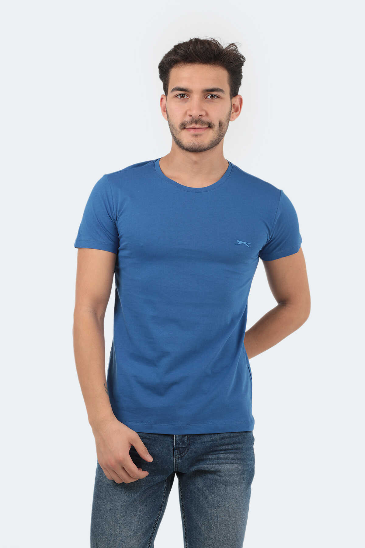 Slazenger - Slazenger SANDER Erkek Tişört Indigo