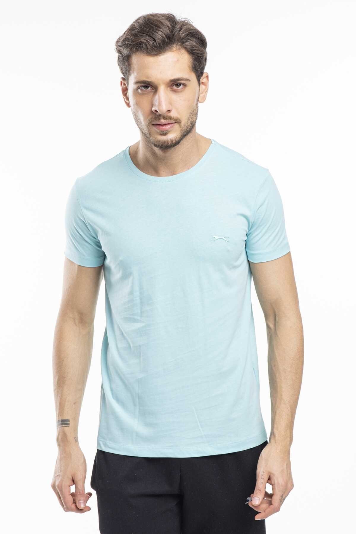 Slazenger - SANDER Erkek Kısa Kollu T-Shirt Mavi