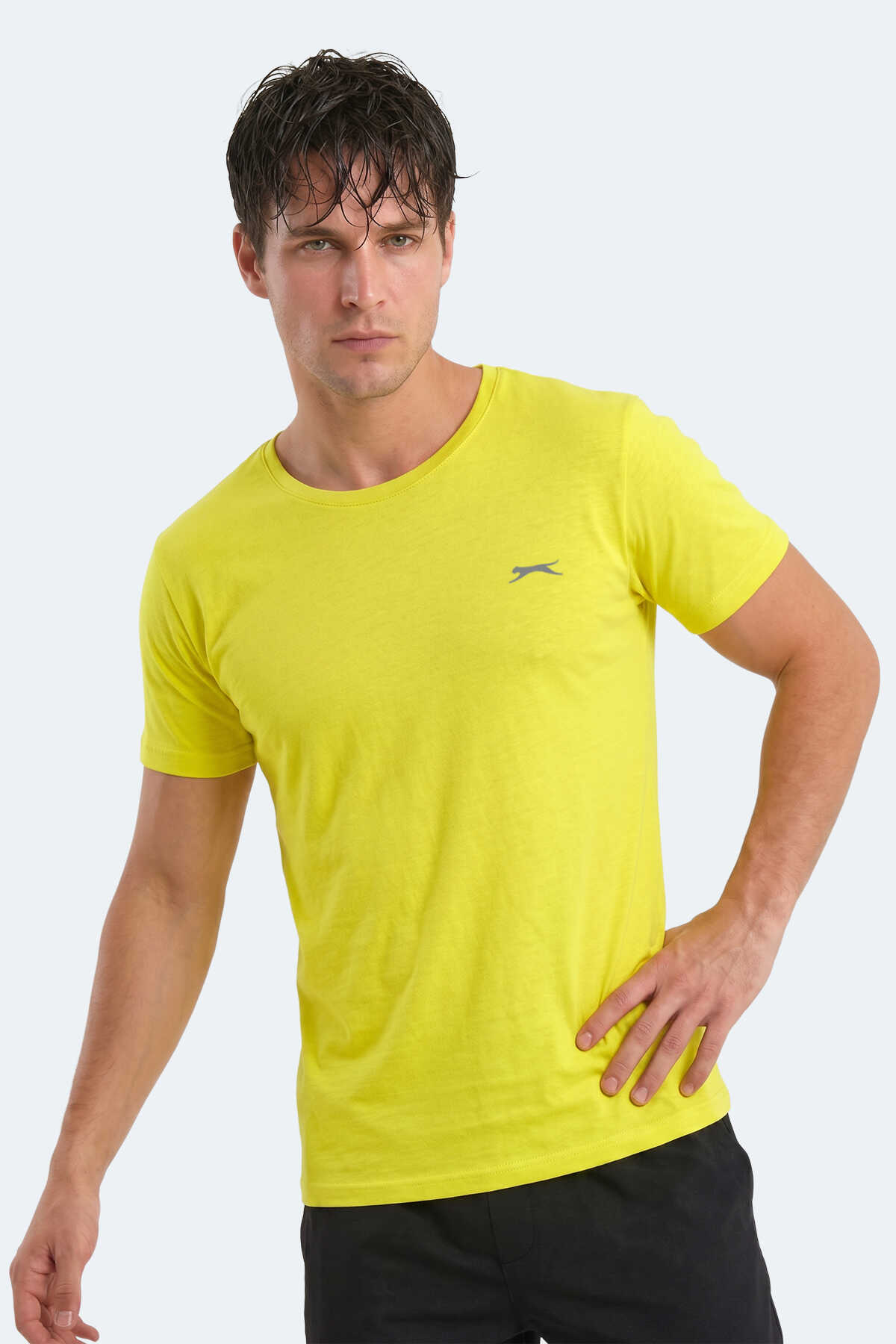 Slazenger SANDER KTN 5 li Set Erkek Beyaz - Gri - Lacivert - Siyah - Sarı Tişört - 3