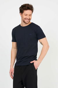 Slazenger - Slazenger SANDER KTN Erkek Lacivert Tişört Slazenger - Slazenger SANDER KTN Erkek Lacivert Tişört