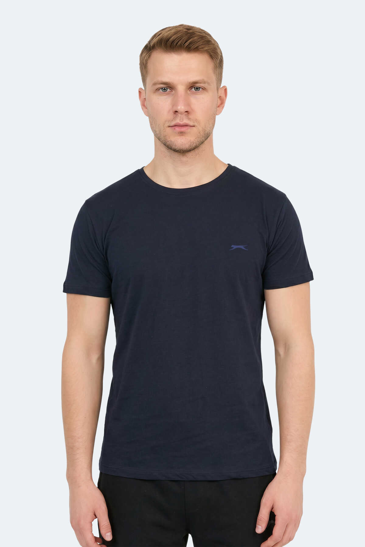Slazenger - Slazenger SANDER KTN Erkek Lacivert Tişört