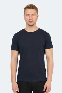 Slazenger - Slazenger SANDER KTN Erkek Lacivert Tişört