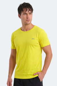Slazenger - Slazenger SANDER KTN Erkek Açık Sarı Tişört