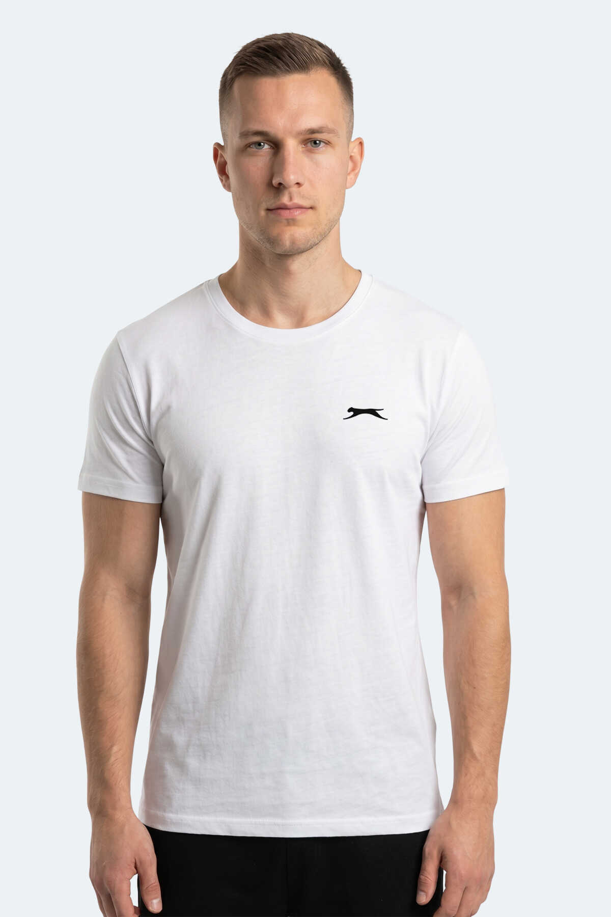 Slazenger - Slazenger SANDER KTN Erkek Beyaz Tişört