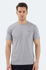 Slazenger - Slazenger SANDER KTN Erkek Gri Tişört