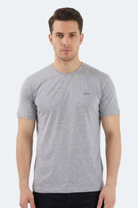 Slazenger - Slazenger SANDER KTN Erkek Gri Tişört