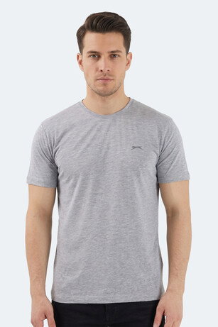 Slazenger SANDER KTN Erkek  Gri Tişört 