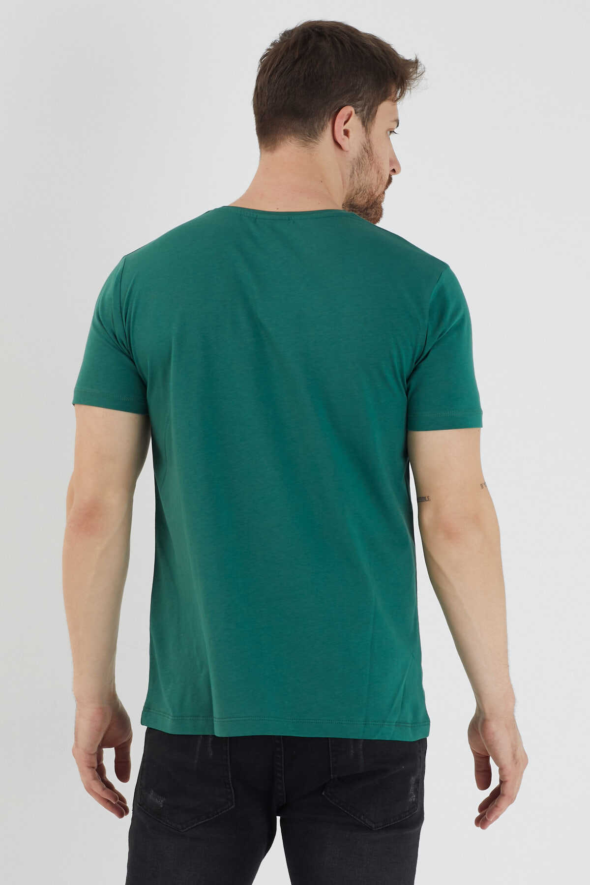 Slazenger SANDER KTN Erkek Koyu Yeşil Tişört Slazenger SANDER KTN Erkek Koyu Yeşil Tişört