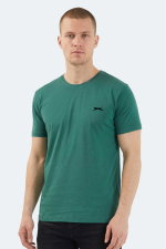 Slazenger - Slazenger SANDER KTN Erkek Koyu Yeşil Tişört