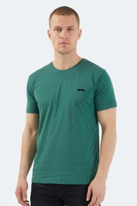 Slazenger - Slazenger SANDER KTN Erkek Koyu Yeşil Tişört