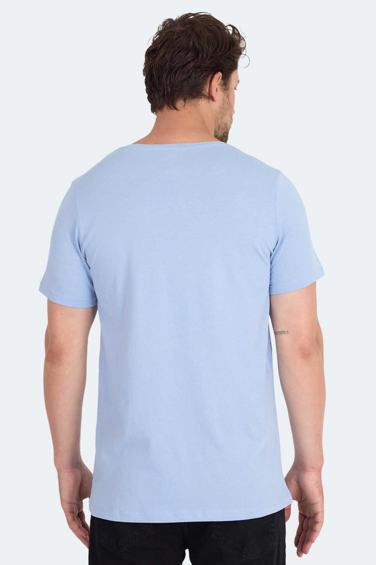 Slazenger - Slazenger SANDER KTN Erkek Tişört Mavi