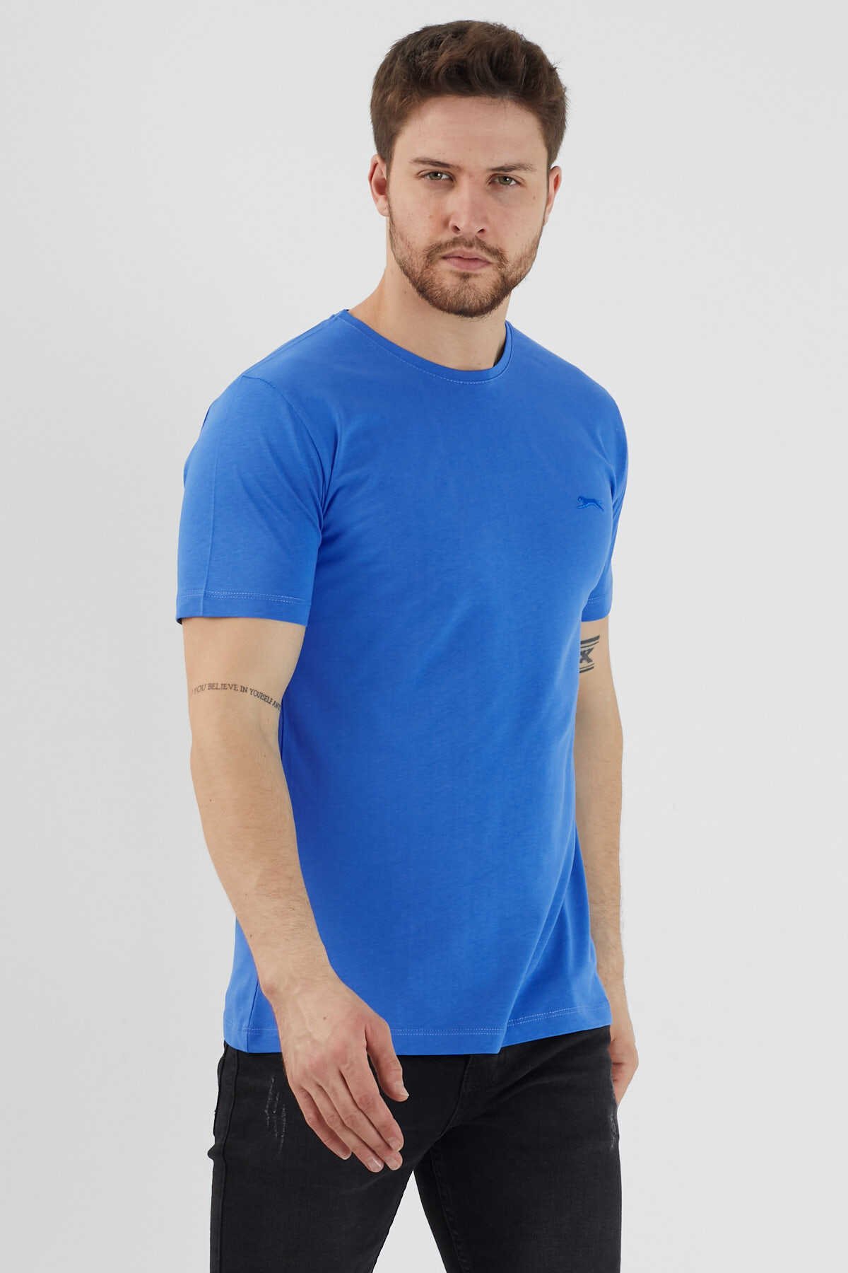 SANDER KTN Erkek Kısa Kollu T-Shirt Mavi
