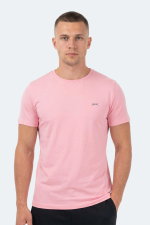 Slazenger - Slazenger SANDER KTN Erkek Açık Pembe Tişört