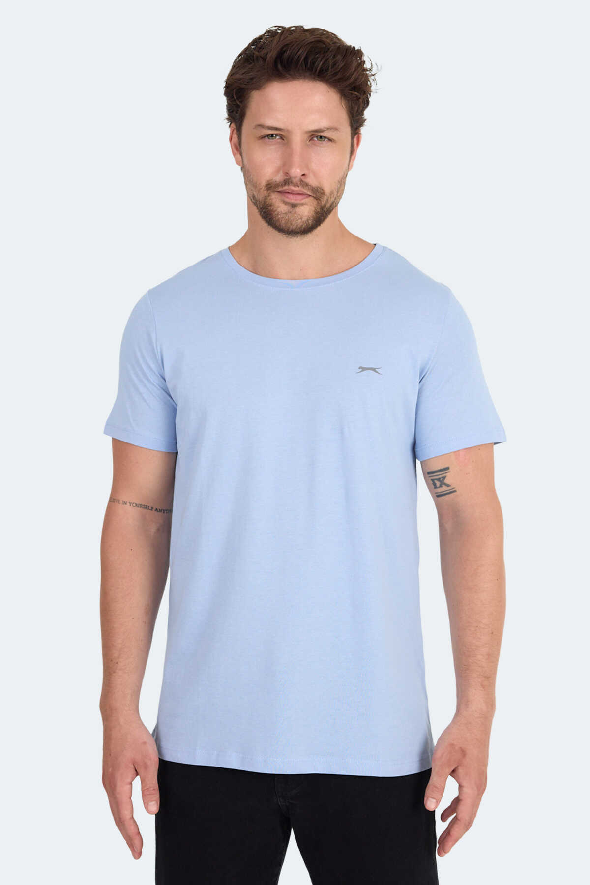 Slazenger - Slazenger SANDER KTN Erkek Tişört Mavi