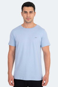 Slazenger - Slazenger SANDER KTN Erkek Mavi Tişört