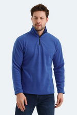 Slazenger - Slazenger SANNE IN Erkek Dik Yaka Fermuarlı Saks Mavi Polar Slazenger - Slazenger SANNE IN Erkek Dik Yaka Fermuarlı Saks Mavi Polar