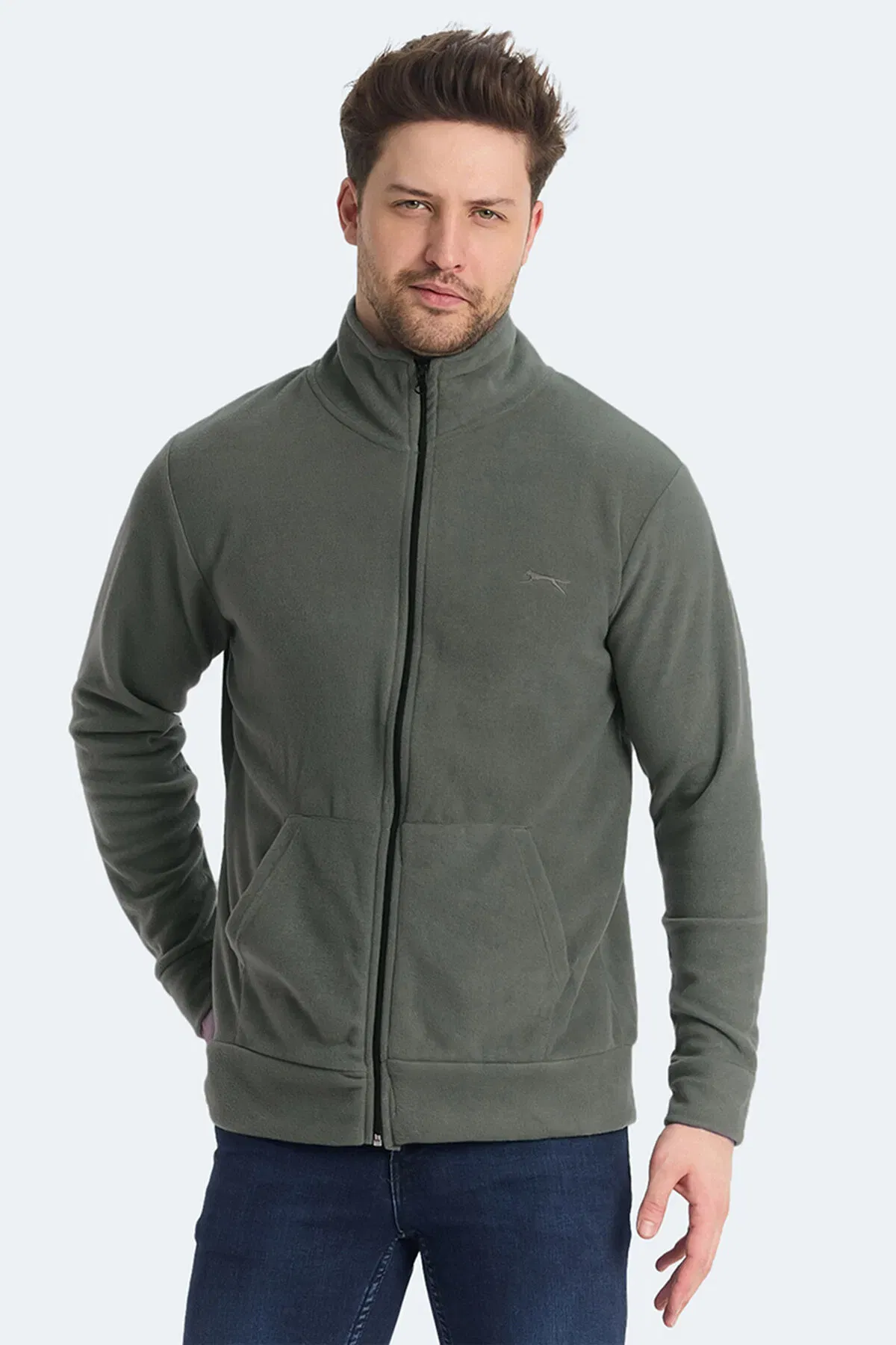 Slazenger - Slazenger SANSA Erkek Polar Açık Yeşil