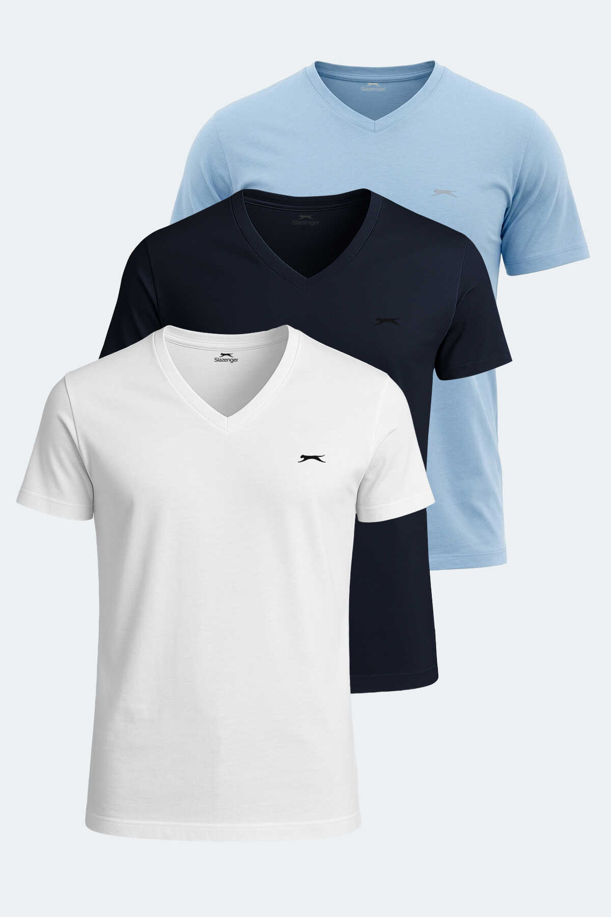 Slazenger - Slazenger SARGON 3 lü Set Erkek Tişört