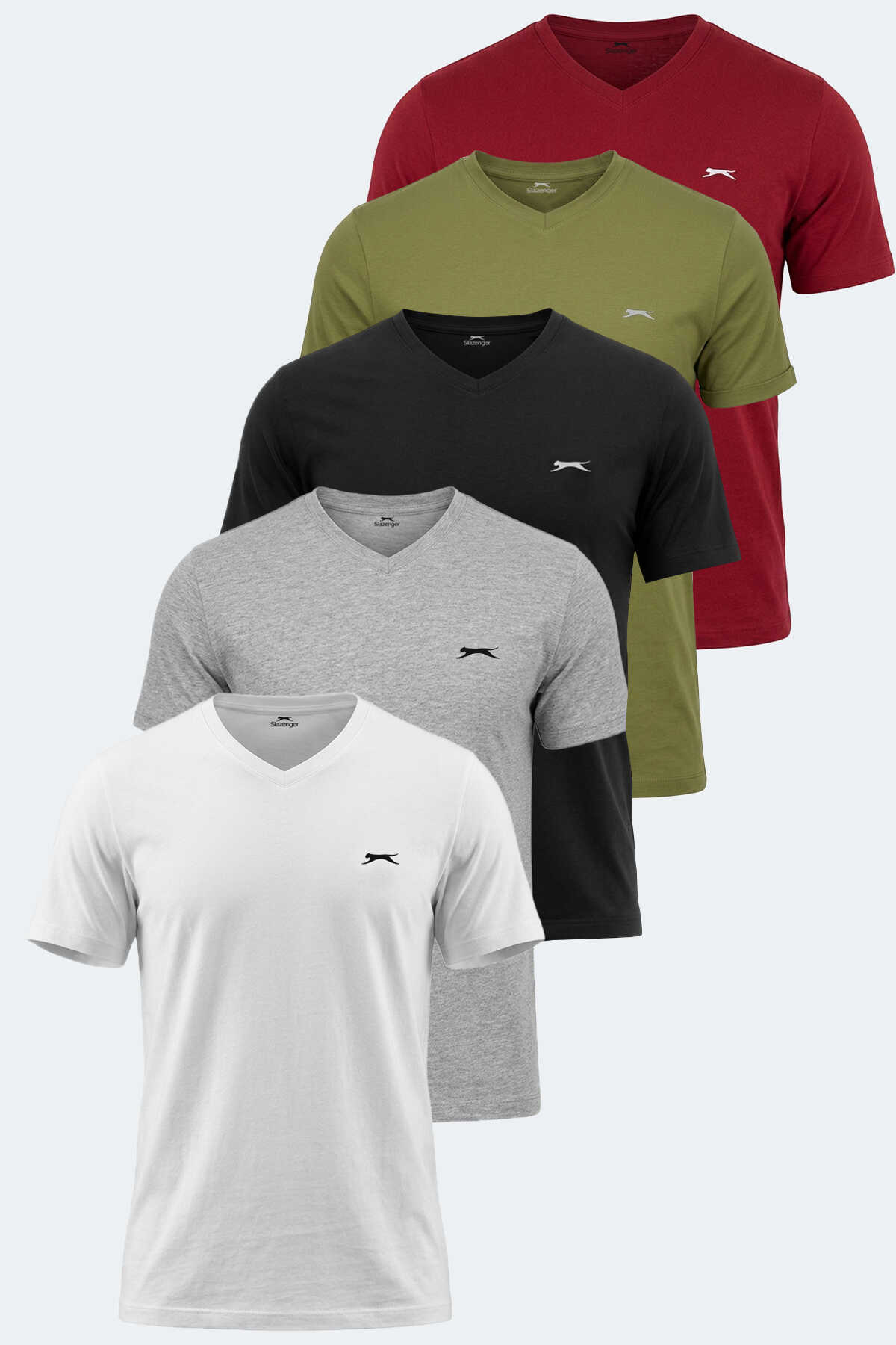 Slazenger - Slazenger SARGON 5 li Set Erkek Tişört