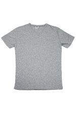 Slazenger - Slazenger SARGON KTN Büyük Beden Erkek V Yaka Gri Tişört