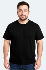 Slazenger - Slazenger SARGON KTN Büyük Beden Erkek V Yaka Siyah Tişört Slazenger - Slazenger SARGON KTN Büyük Beden Erkek V Yaka Siyah Tişört