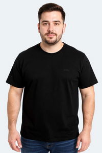 Slazenger - Slazenger SARGON KTN Büyük Beden Erkek V Yaka Siyah Tişört Slazenger - Slazenger SARGON KTN Büyük Beden Erkek V Yaka Siyah Tişört