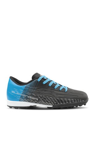 Slazenger SCORE I HS Erkek Çocuk Halı Saha Siyah / Saks Mavi Futbol Ayakkabısı 