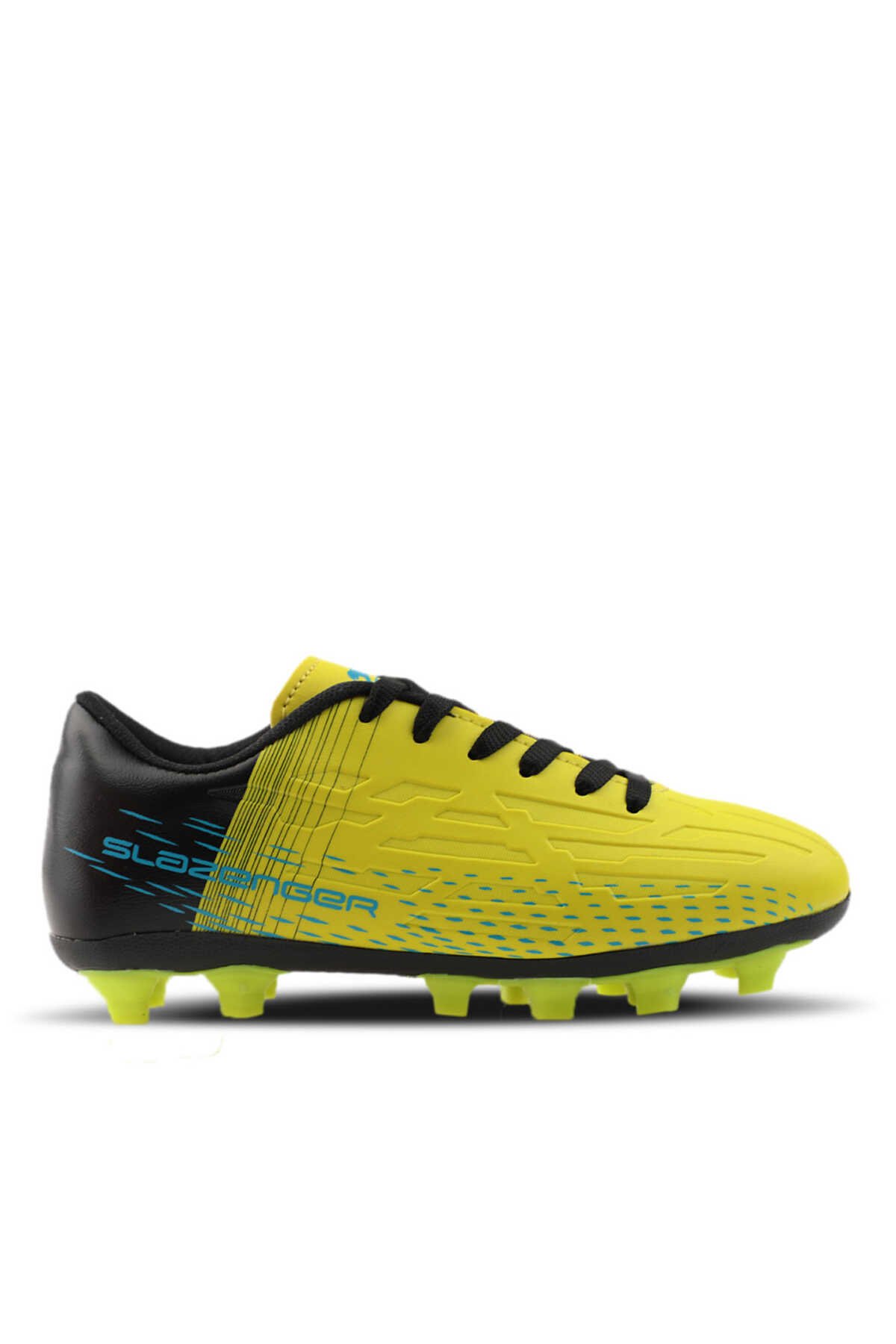 Slazenger - SCORE I KR Futbol Erkek Krampon Ayakkabı Neon Sarı / Siyah