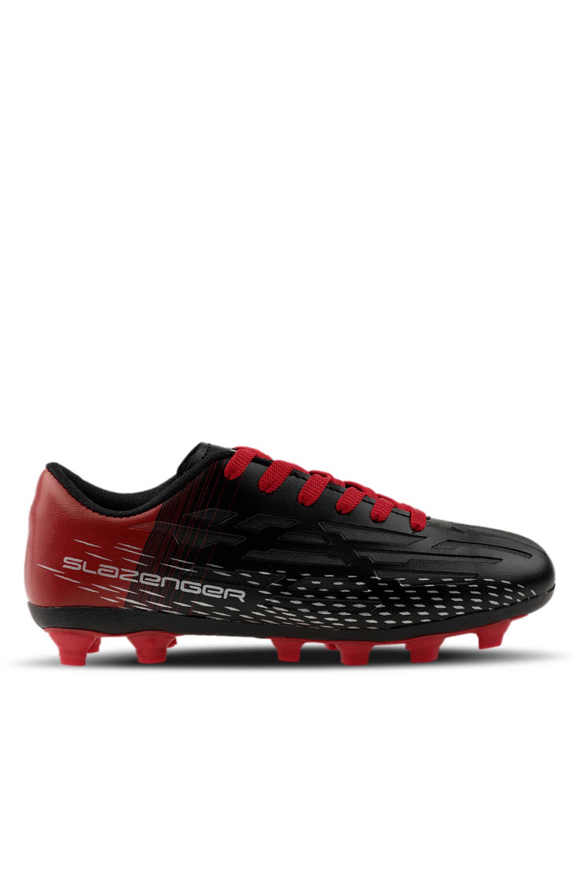 Slazenger - Slazenger SCORE I KR Futbol Erkek Krampon Ayakkabı Siyah / Kırmızı