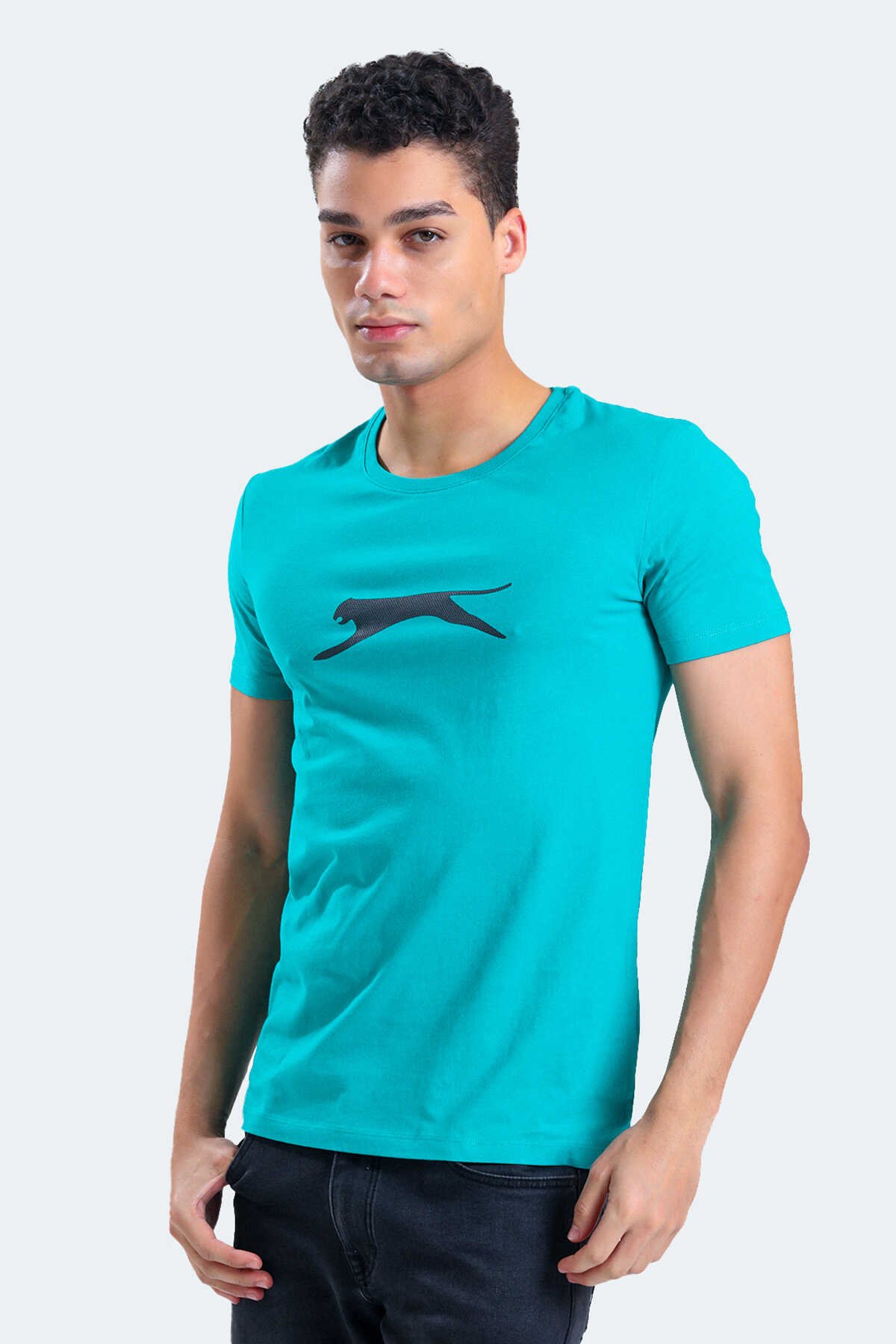 Slazenger - SECTOR I Erkek Kısa Kollu T-Shirt Açık Yeşil