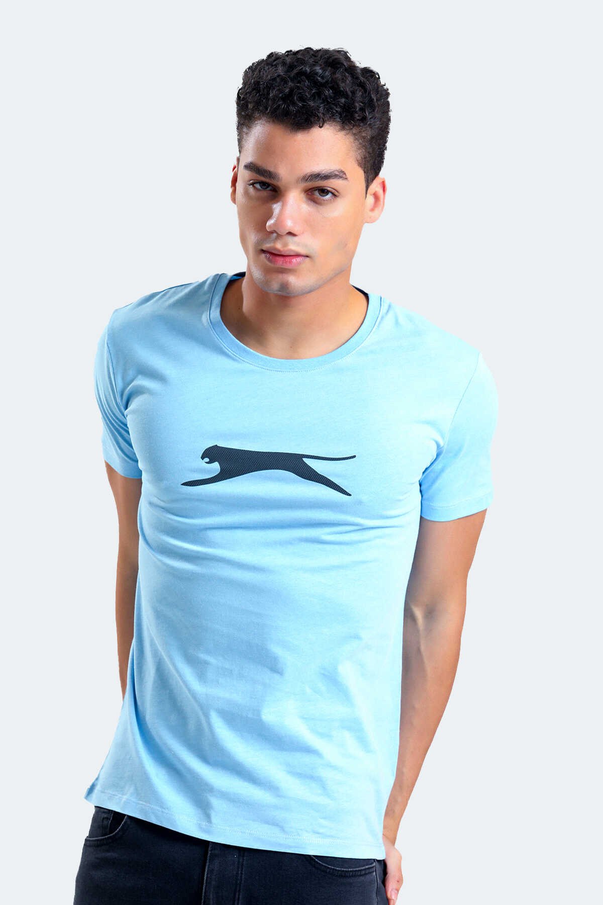 Slazenger - Slazenger SECTOR I Erkek Kısa Kol T-Shirt Mavi