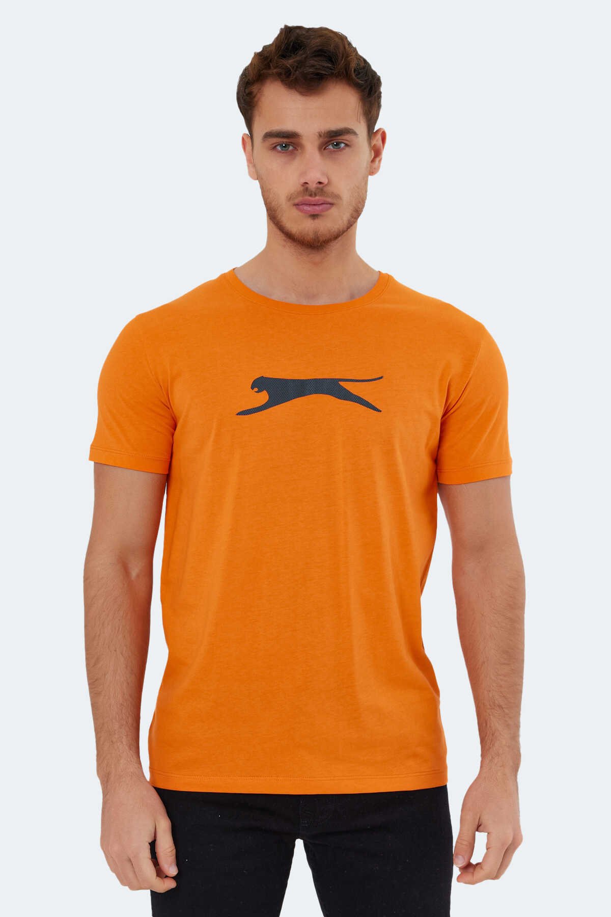 Slazenger - SECTOR I Erkek Kısa Kollu T-Shirt Turuncu