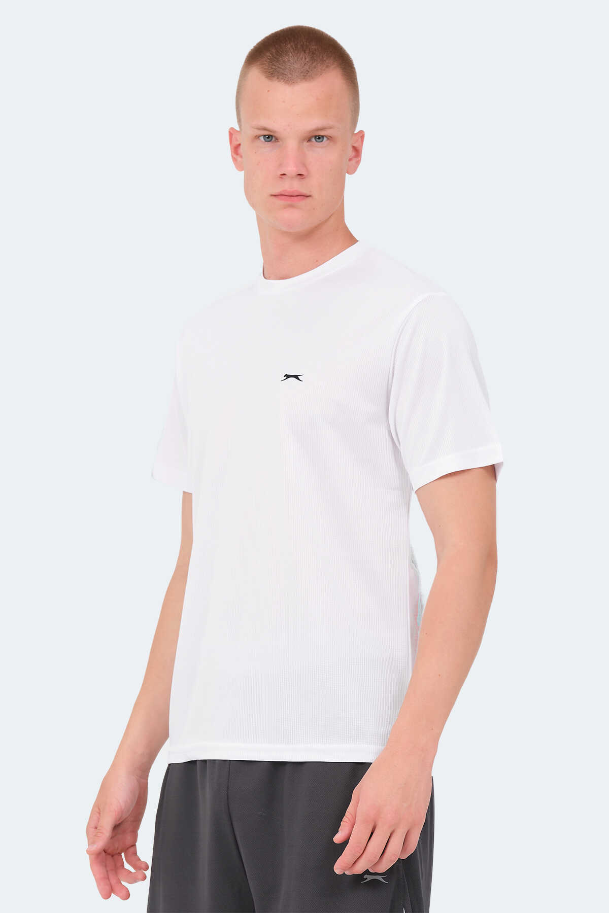 Slazenger - Slazenger SENATO I Erkek Kısa Kol T-Shirt Beyaz