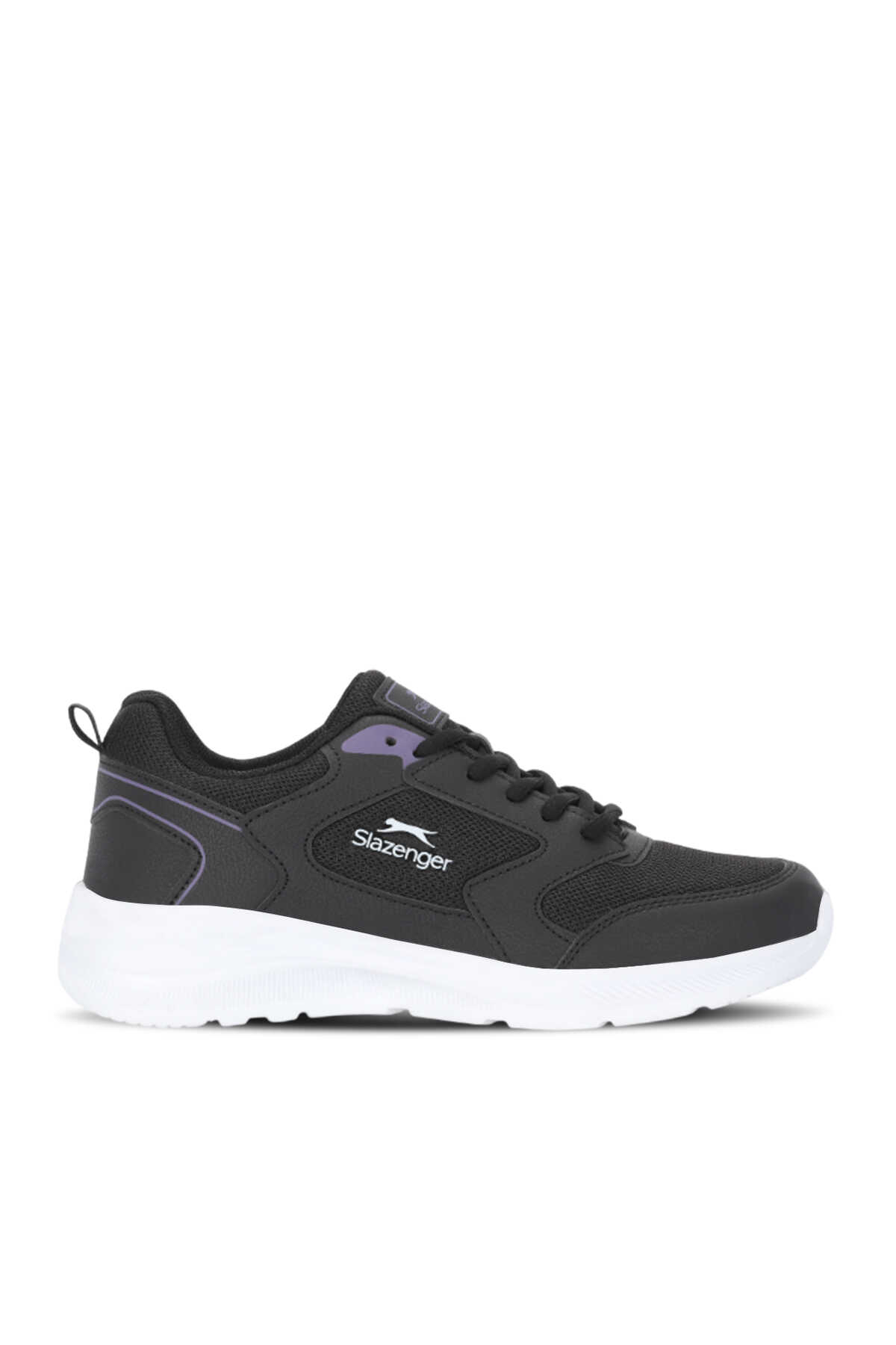 Slazenger - Slazenger SIRIUS I Kadın Siyah / Mor Koşu & Yürüyüş Spor Ayakkabısı