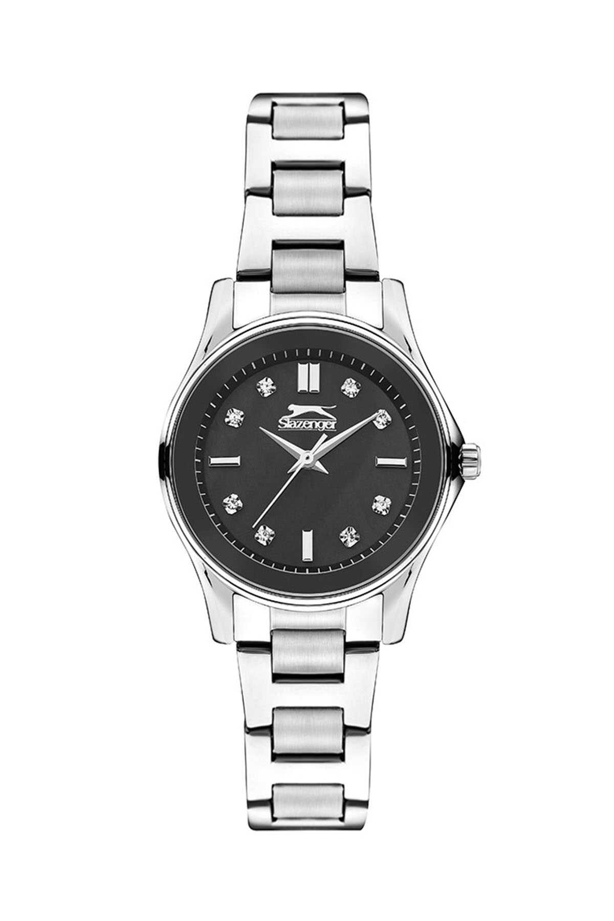 Slazenger - Slazenger SL092235304 Kadın Gümüş / Siyah Kol Saati Slazenger - Slazenger SL092235304 Kadın Gümüş / Siyah Kol Saati
