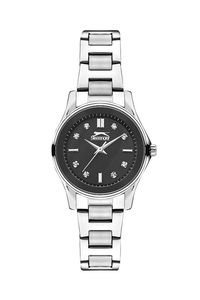 Slazenger - Slazenger SL092235304 Kadın Gümüş / Siyah Kol Saati Slazenger - Slazenger SL092235304 Kadın Gümüş / Siyah Kol Saati