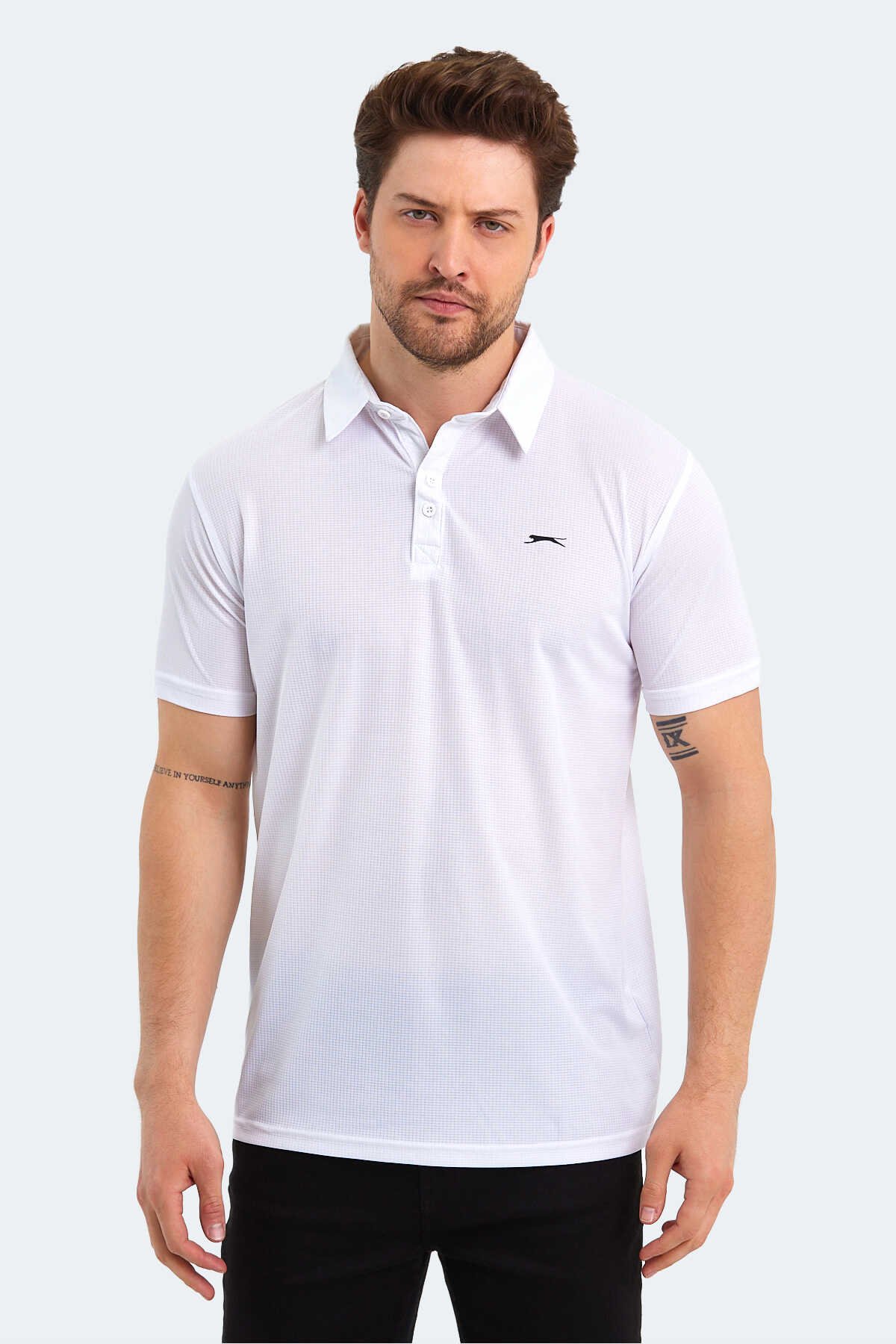 Slazenger - Slazenger SLOAN Erkek Kısa Kollu T-Shirt Beyaz