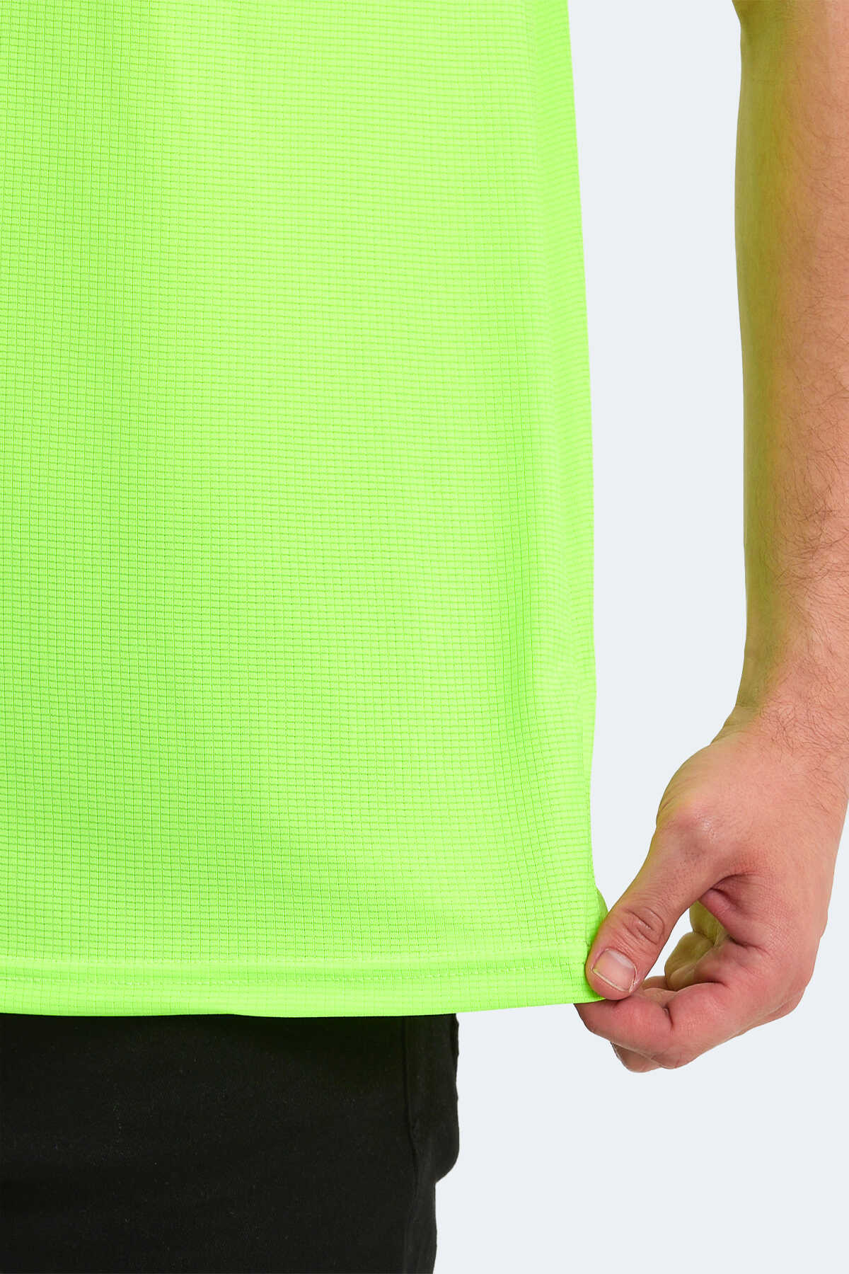 Slazenger SLOAN Erkek Polo Yaka Neon Yeşil Tişört - 5