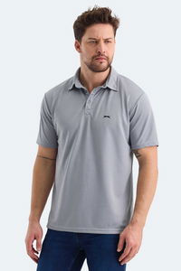 Slazenger - Slazenger SLOAN Erkek Polo Yaka Gri Tişört
