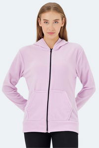 Slazenger - Slazenger SOFAL I Kadın Fermuarlı Kapüşonlu Cepli Lila Polar Slazenger - Slazenger SOFAL I Kadın Fermuarlı Kapüşonlu Cepli Lila Polar